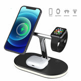 Three-in-one Magnetic Wireless Fast Charging Night Light Bracket