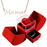 Eternal Rose & Heart Necklace Gift Box for Her
